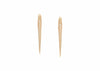 small gold urchin spine earrings with diamonds